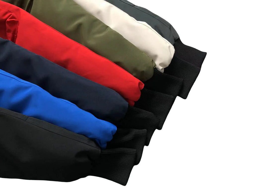 Navy Hooded Bomber Jacket with Plush-Trimmed Hood