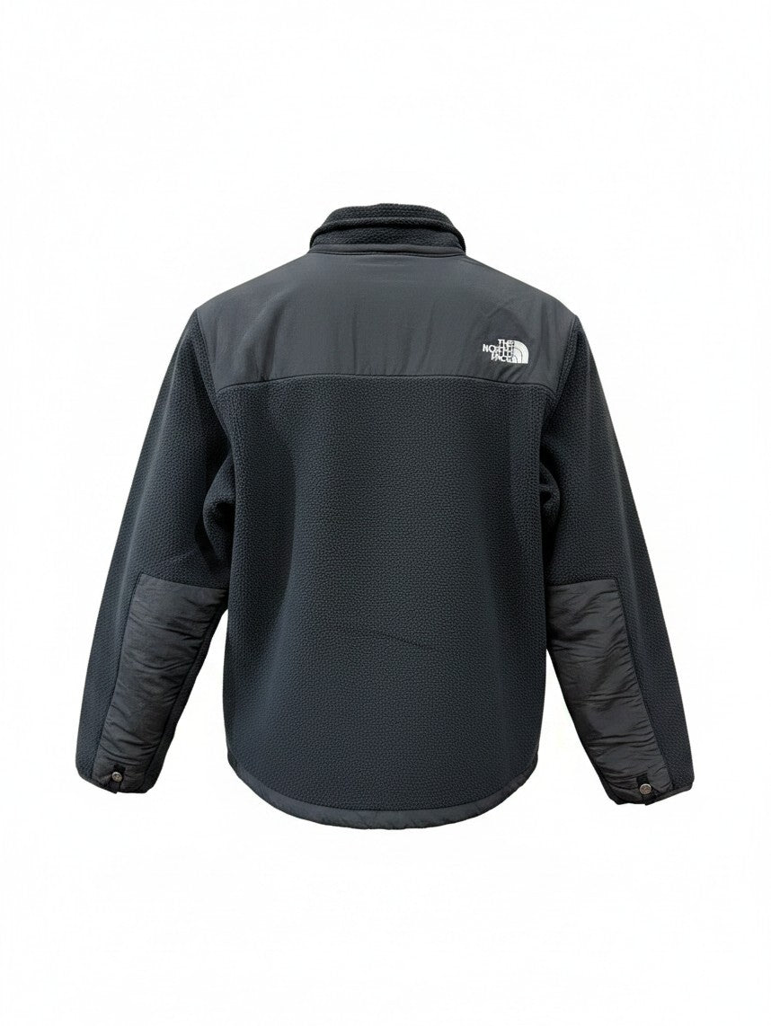 The North Face Black Panelled Stand-Collar Fleece Jacket