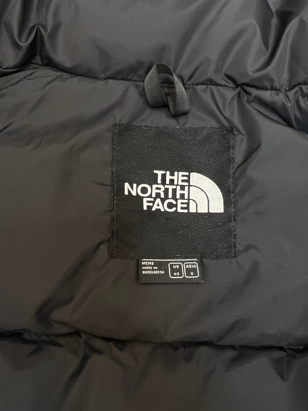 The North Face Men's Orange & Black Colorblock Puffer Jacket