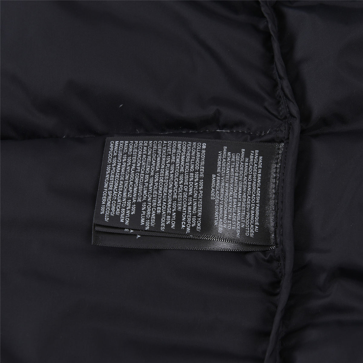 The North Face Black and White Cloud-Print Puffer Jacket