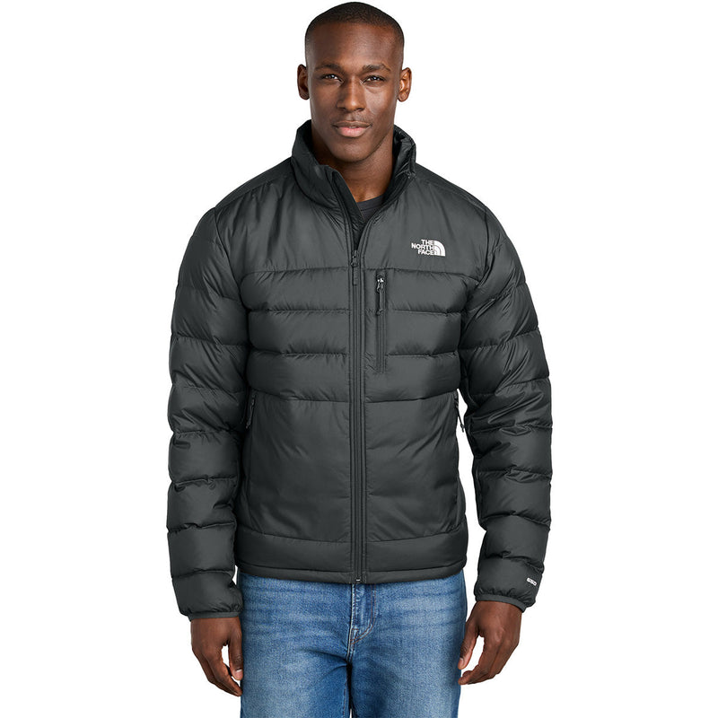 The North Face Black Stand-Collar Puffer Jacket with Zipped Chest Pocket