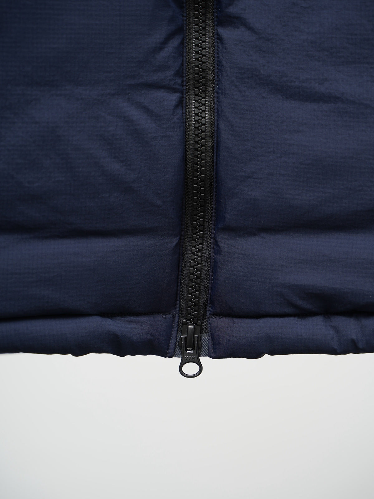 Canada Goose Navy Blue Zip-Chest Stand-Collar Puffer Jacket