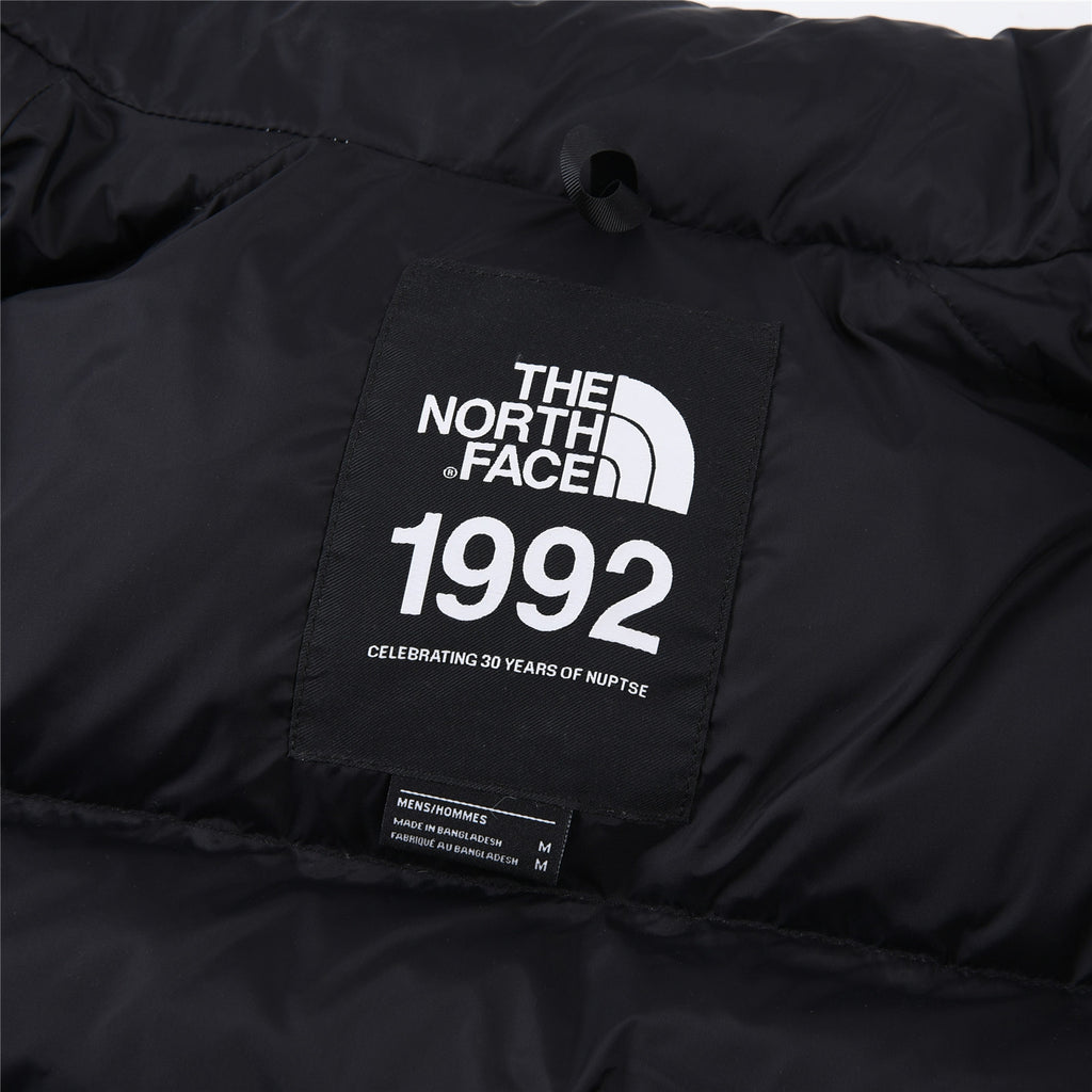The North Face Black and White Cloud-Print Puffer Jacket