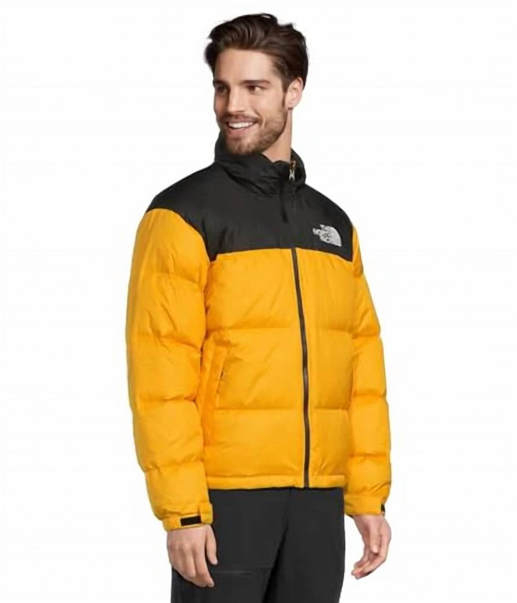 The North Face Gray Colorblock Hooded Puffer Jacket
