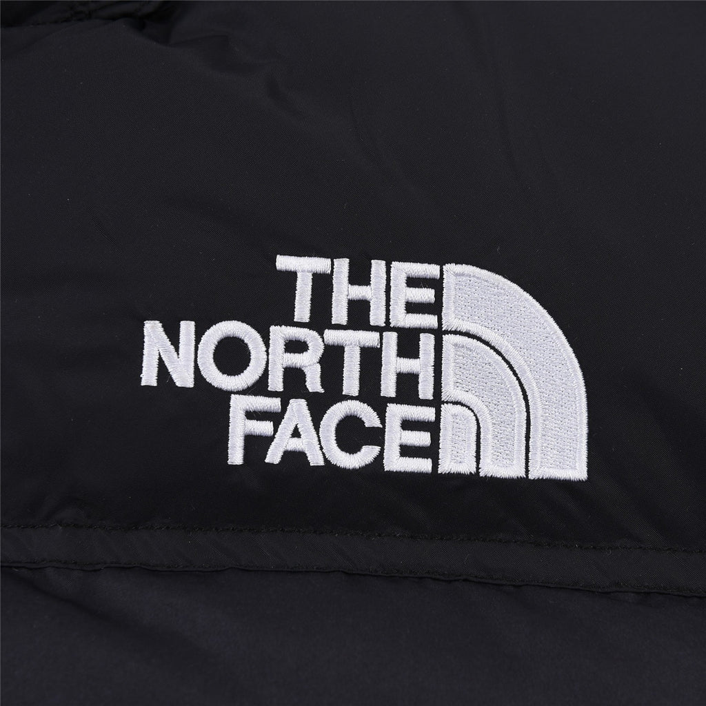 The North Face Black & White Cloud-Print Puffer Jacket