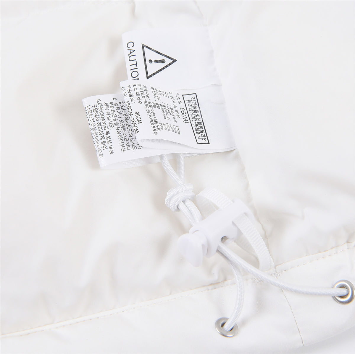 The North Face White and Gray Colorblock Puffer Jacket