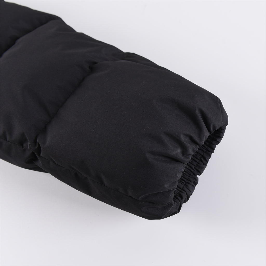MLB NY Logo Black Stand-Collar Puffer Jacket