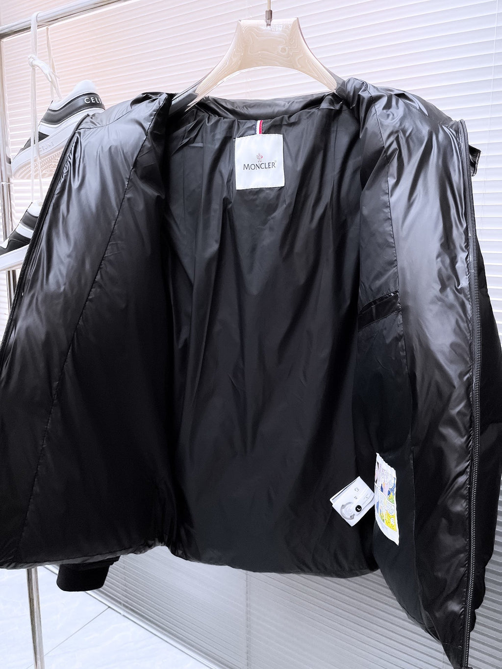 Moncler Black Back-Logo Hooded Puffer Jacket