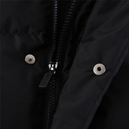 MLB NY Logo Black Stand-Collar Puffer Jacket