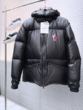 Moncler Black Back-Logo Hooded Puffer Jacket