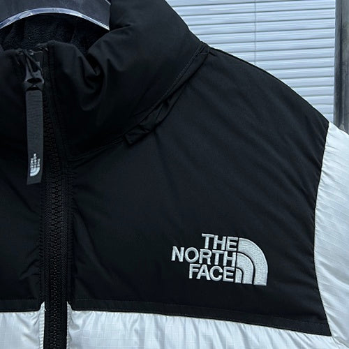 The North Face Colorblock Stand-Collar Puffer Jacket