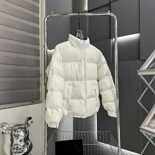 The North Face White Stand-Collar Puffer Jacket
