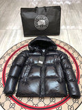Canada Goose Black Glossy Hooded Puffer Jacket