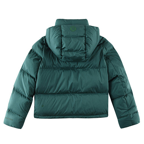 Lululemon Deep Teal Green Hooded Puffer Jacket
