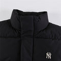 MLB NY Logo Black Stand-Collar Puffer Jacket