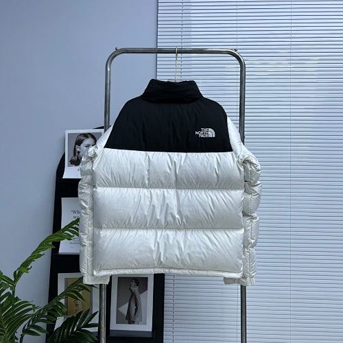 The North Face Colorblock Stand-Collar Puffer Jacket