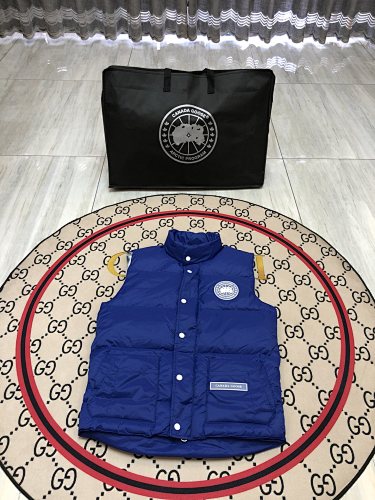Canada Goose Royal Blue Stand-Collar Quilted Puffer Vest