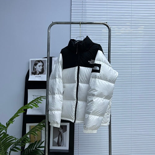 The North Face Colorblock Stand-Collar Puffer Jacket