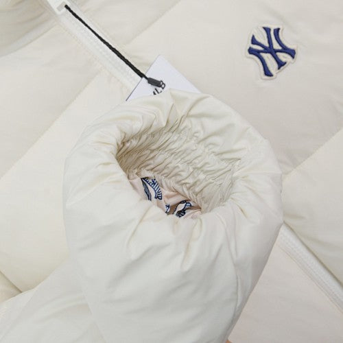MLB NY Logo Stand-Collar Puffer Jacket