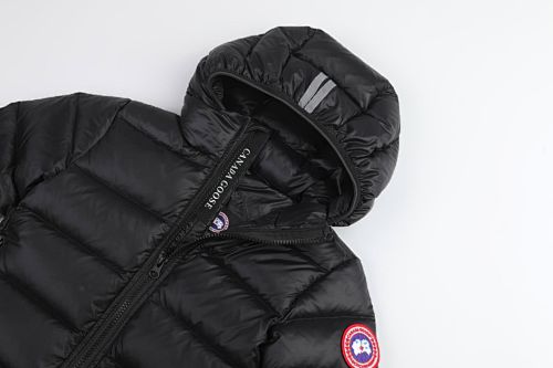 Canada Goose Black Hooded Quilted Puffer Jacket