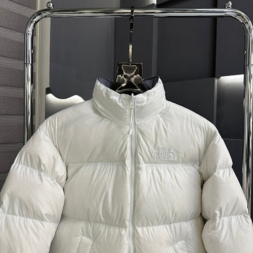 The North Face White Stand-Collar Puffer Jacket