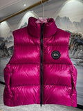 Canada Goose Fuchsia Glossy Stand-Collar Puffer Vest