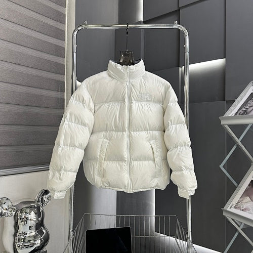 The North Face White Stand-Collar Puffer Jacket
