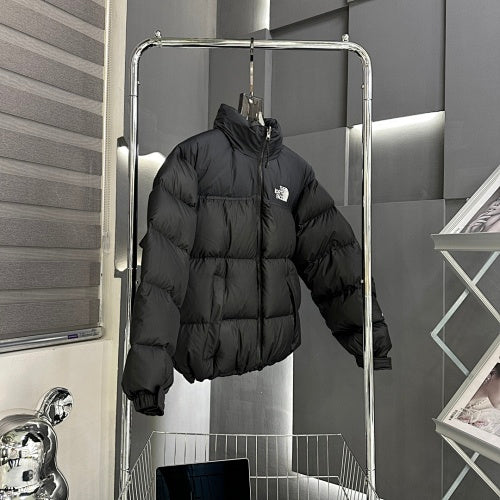 The North Face White Stand-Collar Puffer Jacket