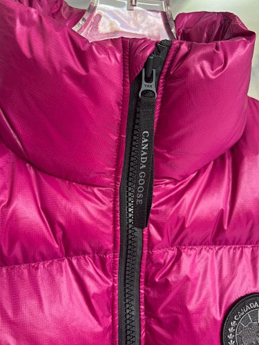 Canada Goose Fuchsia Glossy Stand-Collar Puffer Vest