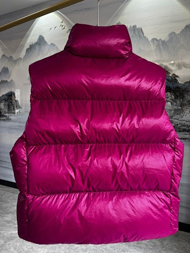 Canada Goose Fuchsia Glossy Stand-Collar Puffer Vest