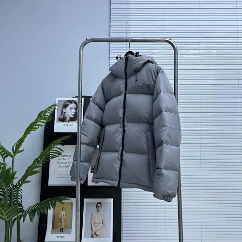 The North Face Slate Grey Hooded Puffer Jacket