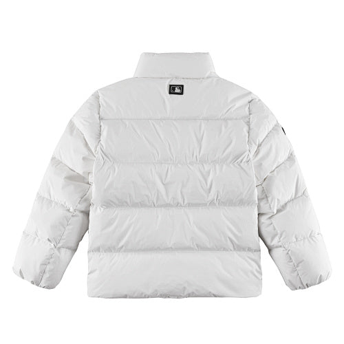 MLB New York Yankees White Stand-Collar Puffer Jacket