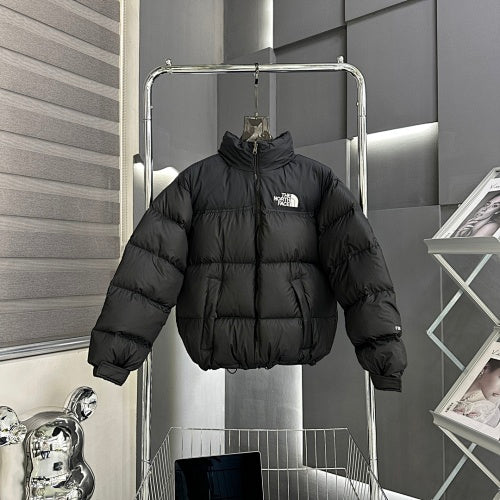 The North Face White Stand-Collar Puffer Jacket
