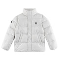 MLB New York Yankees White Stand-Collar Puffer Jacket