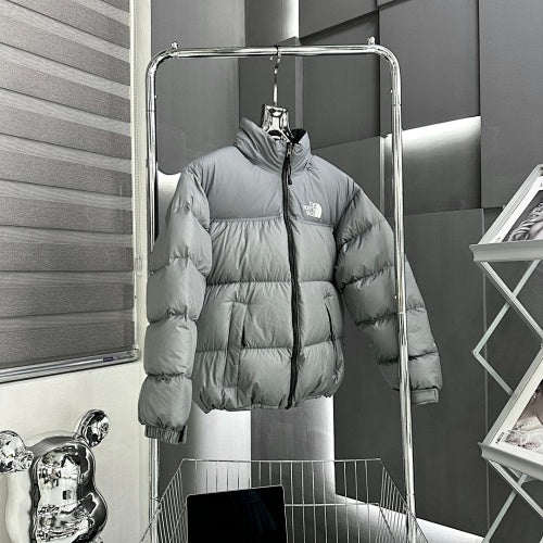 The North Face White Stand-Collar Puffer Jacket