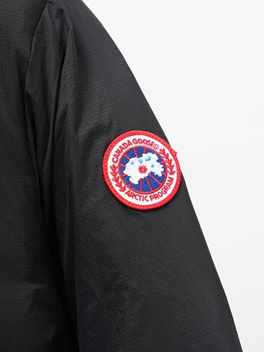 Canada Goose Black Zip-Chest Stand-Collar Puffer Jacket