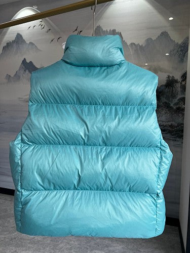 Canada Goose Turquoise Glossy Stand-Collar Puffer Vest