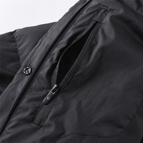 lululemon Black Cropped Hooded Puffer Jacket
