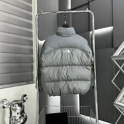 The North Face White Stand-Collar Puffer Jacket