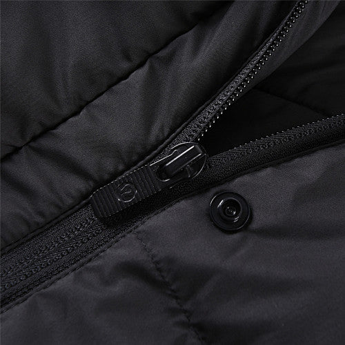 lululemon Black Cropped Hooded Puffer Jacket