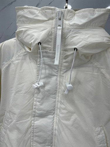 Canada Goose Hooded Bomber Jacket with Contrast Ribbed Trim