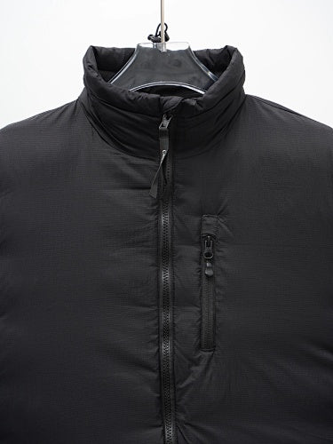 Canada Goose Black Zip-Chest Stand-Collar Puffer Jacket