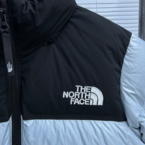 The North Face Colorblock Stand-Collar Puffer Jacket