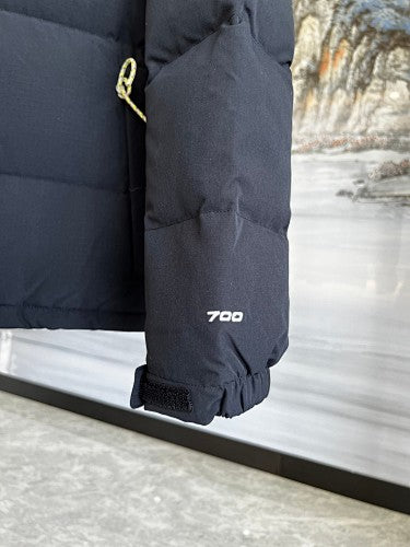 The North Face Black Stand-Collar Puffer Jacket