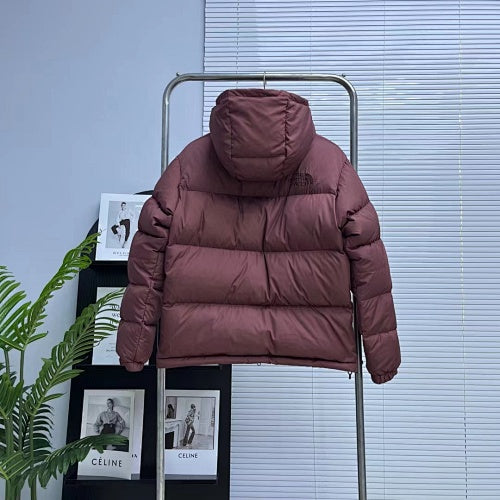 The North Face Dusty Plum Hooded Puffer Jacket