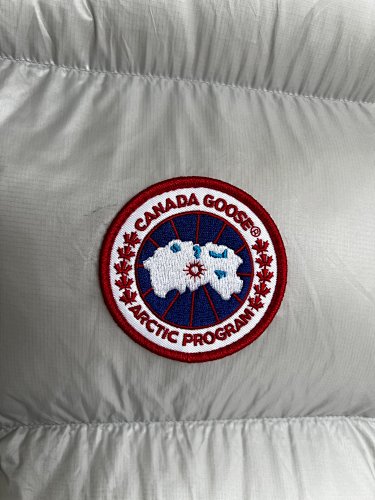 Canada Goose White Glossy Stand-Collar Puffer Vest