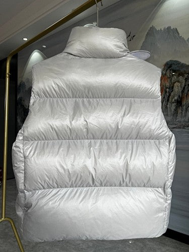 Canada Goose White Glossy Stand-Collar Puffer Vest