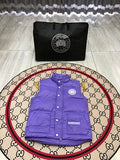 Canada Goose Purple Stand-Collar Quilted Puffer Vest