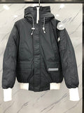 Canada Goose Hooded Bomber Jacket with Contrast Ribbed Trim