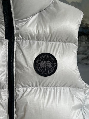 Canada Goose Glossy Quilted Puffer Vest with High Collar